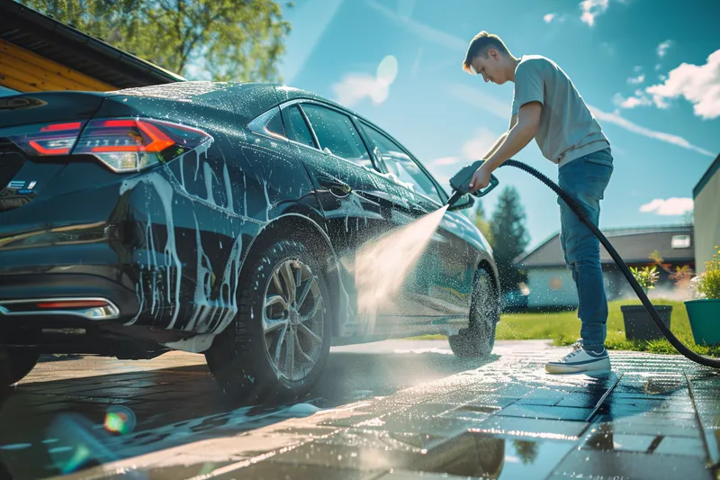 como lavar un carro con hidrolavadora, detalles y consejos valiosos